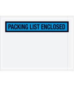 Partners Brand Blue "Packing List Enclosed" Envelopes, 4 1/2in x 6in, Case of 1,000