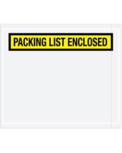 Partners Brand Yellow "Packing List Enclosed" Envelopes, 7in x 6in, Case of 1,000