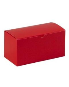 Partners Brand Holiday Red Gift Boxes 9in x 4 1/2in x 4 1/2in, Case of 100