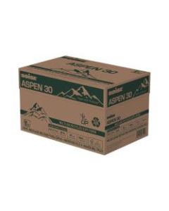 Boise ASPEN 30 Multi-Use Paper, Letter Size (8 1/2in x 11in), 3-Hole Punched, 20 Lb, 30% Recycled, FSC Certified, Ream Of 500 Sheets, Case Of 10 Reams