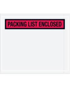Partners Brand Red "Packing List Enclosed" Envelopes, 7in x 6in, Case of 1,000