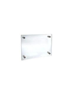 Azar Displays Graphic-Size Acrylic Vertical/Horizontal Standoff Sign Holder, 8 1/2in x 5 1/2in, Clear