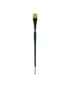 Grumbacher Gainsborough Oil And Acrylic Paint Brush, Size 12, Bright Bristle, Hog Hair, Green