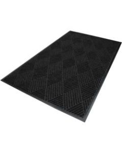 M+A Matting Waterhog Eco Premier Classic Floor Mat, 3ftH x 10ftW, Black Smoke