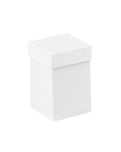 Partners Brand White Deluxe Gift Box Bottoms 4in x 4in x 6in, Case of 50