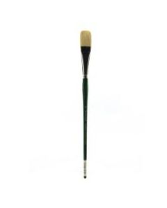 Grumbacher Gainsborough Oil And Acrylic Paint Brush, Size 12, Flat Bristle, Hog Hair, Black