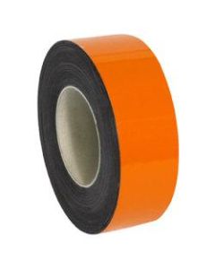 Partners Brand Orange Warehouse Labels, LH128, Magnetic Rolls 2in x 50ft, 1 Roll