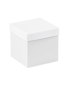 Partners Brand White Deluxe Gift Box Bottoms 6in x 6in x 6in, Case of 50