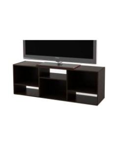 Ameriwood Home TV Stand For 60in TVs, 21 1/4inH x 60 7/8inW x 15 5/8inD, Black Forest