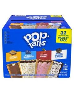Pop-Tarts Variety Pack, 54.1 Oz, Pack Of 32 Pop-Tarts