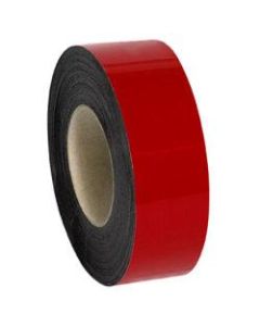 Partners Brand Red Warehouse Labels, LH129, Magnetic Rolls 2in x 50ft, 1 Roll