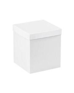 Partners Brand White Deluxe Gift Box Bottoms 8in x 8in x 9in, Case of 50