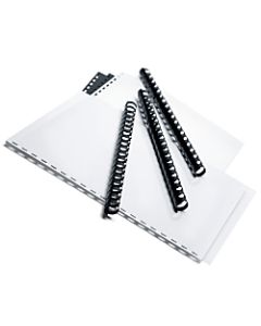 Office Depot Brand 5/8in Binding Combs, 125-Sheet Capacity, Black, Pack Of 25
