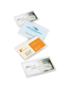 Office Depot Brand Laminating Pouches, Business Card Size, 5 Mil, 2.56in x 3.75in, Pack Of 25