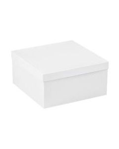 Partners Brand White Deluxe Gift Box Bottoms 12in x 12in x 6in, Case of 50