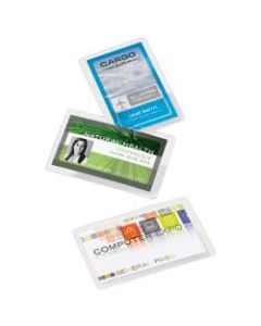 Office Depot Brand Laminating Pouches, ID Badge, 5 Mil, 2.5in x 3.75in, Pack Of 25