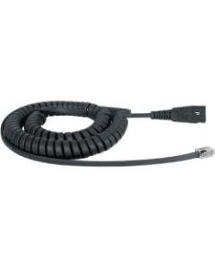VXi Direct QD 1026P Cord - 6 ft Quick Disconnect/RJ-9 Phone Cable for Headset, Phone - First End: 1 x RJ-9 Male Phone - Second End: 1 x Quick Disconnect - Black