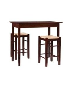 Linon Home Tavern 3-Piece Counter Set, Espresso/Natural