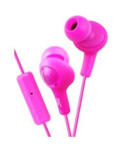 JVC Gumy Plus Earset - Stereo - Mini-phone - Wired - 16 Ohm - 10 Hz - 20 kHz - Earbud - Binaural - In-ear - 3.28 ft Cable - Pink