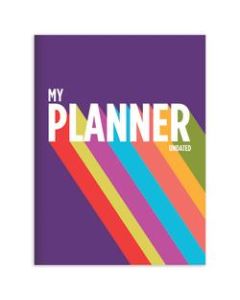 TF Publishing Undated Monthly Lifestyle Planner, 7-1/2in x 10-1/4in, Rainbow