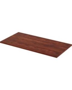 Lorell Quadro Sit-To-Stand Laminate Table Top, 48inW x 24inD, Cherry