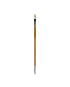 Grumbacher Bristlette Paint Brush, Size 6, Bright Bristle, Synthetic, Brown