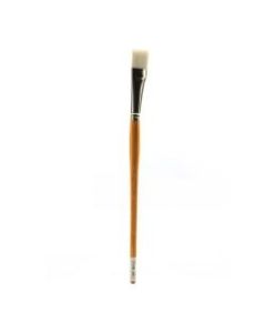 Grumbacher Bristlette Paint Brush, Size 12, Bright Bristle, Synthetic, Brown