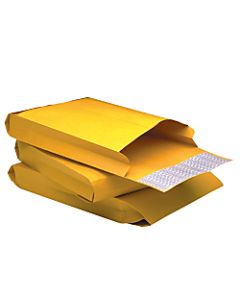 Quality Park Redi-Strip Expansion Envelopes, 9in x 12in x 2in, 40 Lb, Brown Kraft, Box Of 25