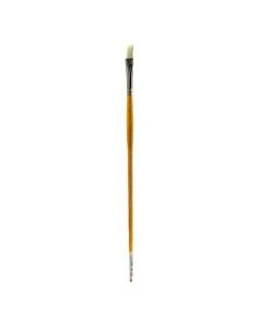 Grumbacher Bristlette Paint Brush, Size 5, Flat Bristle, Synthetic, Brown