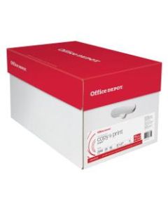 Office Depot Brand Copy And Print Paper, Ledger Size Paper, 20 Lb, White, Ream Of 500 Sheets, Case Of 5 Reams