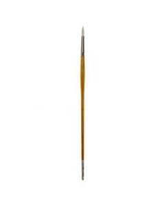 Grumbacher Bristlette Paint Brush, Size 5, Round Bristle, Synthetic, Brown