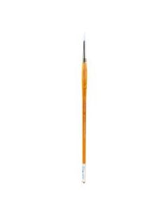Grumbacher Bristlette Paint Brush, Size 6, Round Bristle, Synthetic, Brown