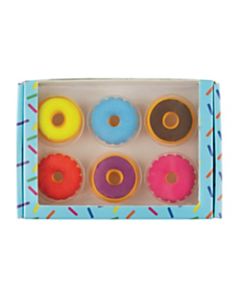Office Depot Brand Pencil Erasers, Donuts, Pack Of 6