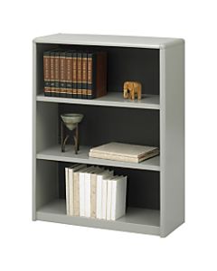 Safco Value Mate Steel Bookcase, 3 Shelves, Gray