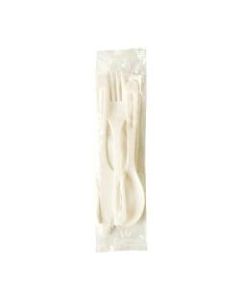 World Centric Assorted Disposable Cutlery, White, Pack Of 250 Pieces