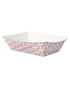 Boardwalk Paper Food Baskets, 1/2 Lb Capacity, Red/White, Pack Of 1,000