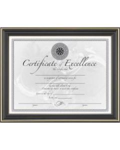 Dax Gold-Trimmed Document Frame, 9 1/2in x 12in, Black/Gold