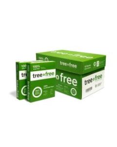 TreeZero Multi-Use Sugarcane Paper, Letter Size (8 1/2in x 11in), 20 Lb, Ream Of 500 Sheets, Case Of 10 Reams