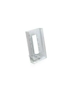 Azar Displays 1-Pocket Crystal Styrene Modular Brochure Holders, 7 3/4inH x 4 1/2inW x 3 1/2inD, Clear, Pack Of 10