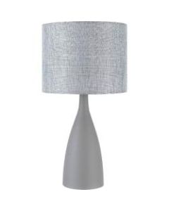 Lorell Executive 22in LED Table Lamp, Gray