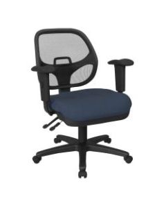 Office Star Ergonomic Mesh Task Chair With ProGrid Back, Ink Blue