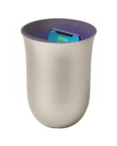 Oblio Wireless Charging Station with Built-in UV Sanitizer, Gold