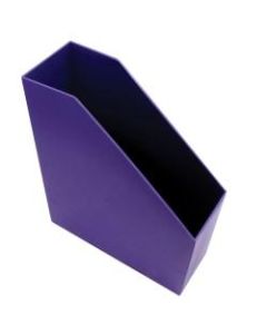 Romanoff Magazine Files, 9 1/2inH x 3 1/2inW x 11 1/2inD, Purple, Pre-K - Grade 8, Pack Of 3