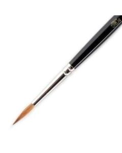 Winsor & Newton Series 7 Kolinsky Sable Pointed Round Paint Brush, Sable Hair, Black, Size 4