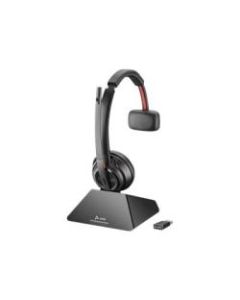 Poly Savi 8210 UC - Standard - headset - on-ear - DECT 6.0 - wireless