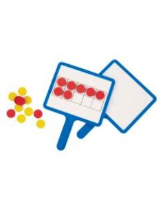 Office Depot Brand Magnetic Dry-Erase 10-Frame Answer Boards, Pre-K, Set Of 4 Boards