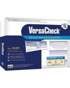 VersaCheck Security Personal Form 3001 Personal Wallet Check Refills, Blue Prestige, Pack Of 250 Sheets