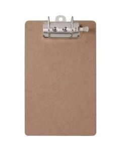 Saunders Hardboard Archboard Clipboard, 9in x 15in, 100% Recycled, Brown