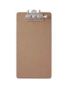 Saunders Lock-O-Matic Archboard Clipboard, 17 1/2inH x 9inW, Legal, Brown