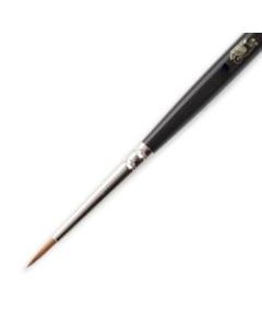 Winsor & Newton Series 7 Kolinsky Sable Pointed Round Paint Brush, Sable Hair, Black Size 0